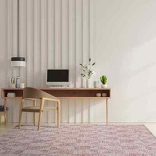 Hand Tufted Pink Modern Tufted